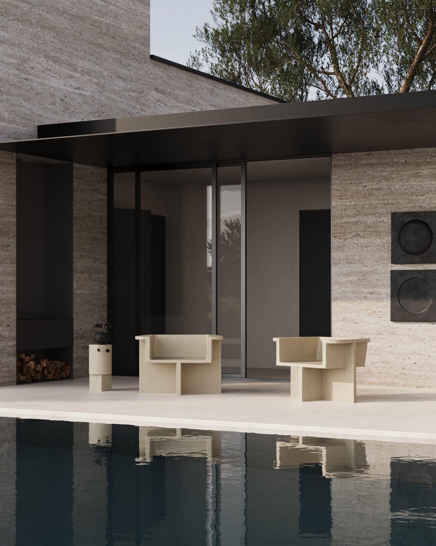 101 Copenhagen - Column Table - Sand - Side Table