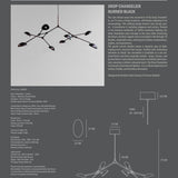 Drop Chandelier - Burned Black (5m)