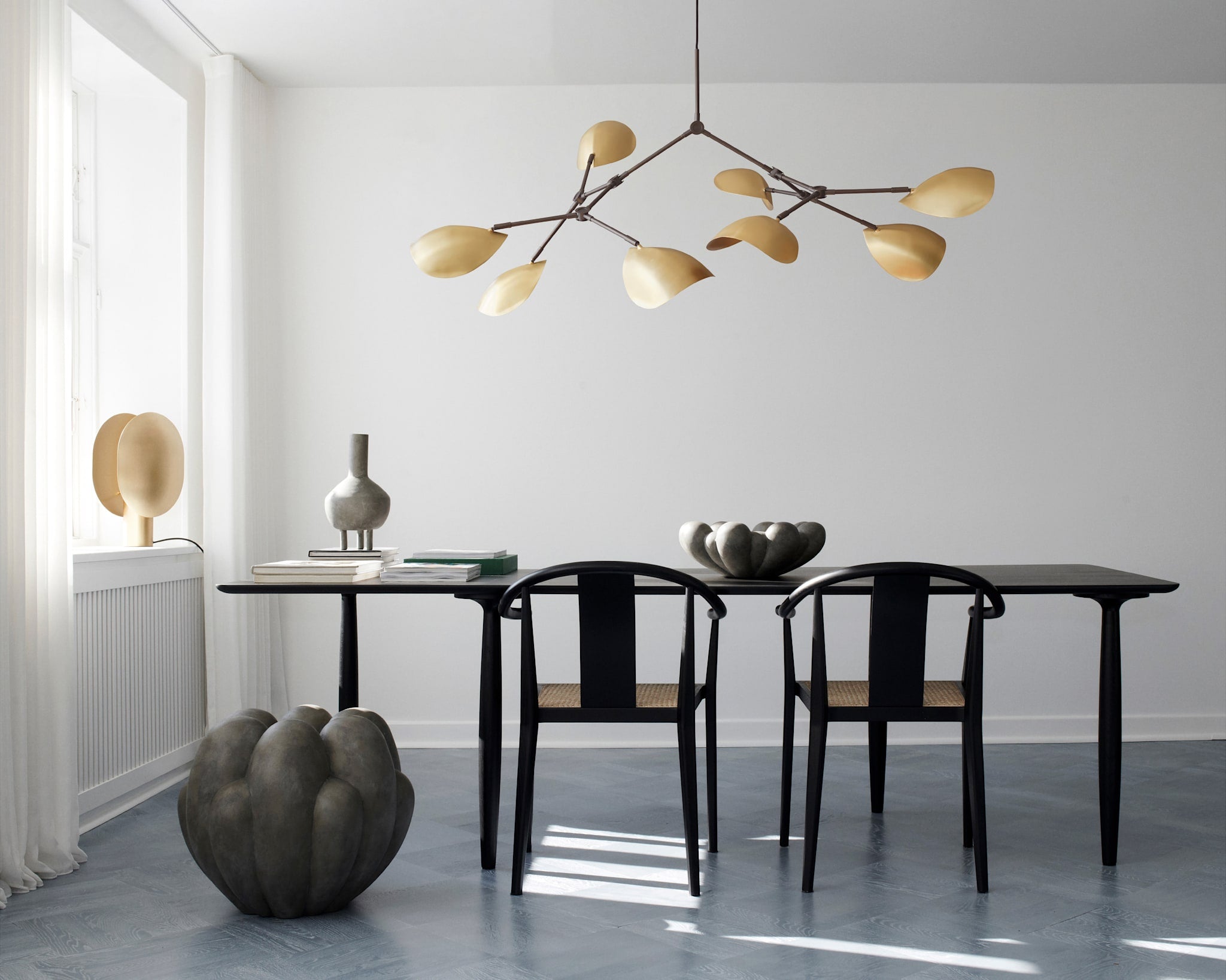 101 Copenhagen - Stingray Chandelier - Brass (5m) - Chandelier