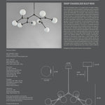 101 Copenhagen - Drop Chandelier Bulp, Mini - Grey (5m) - Chandelier