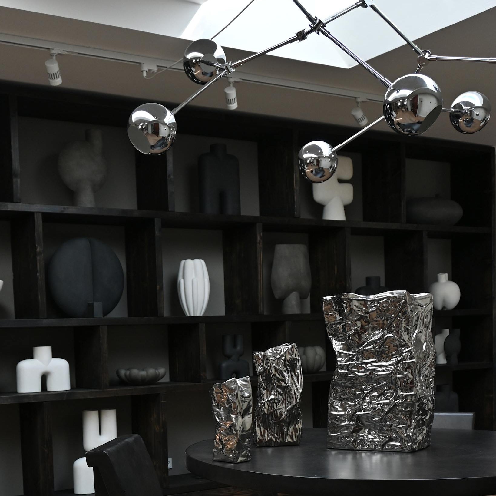 101 Copenhagen - Drop Chandelier Globe - Chrome (5m) - Chandelier