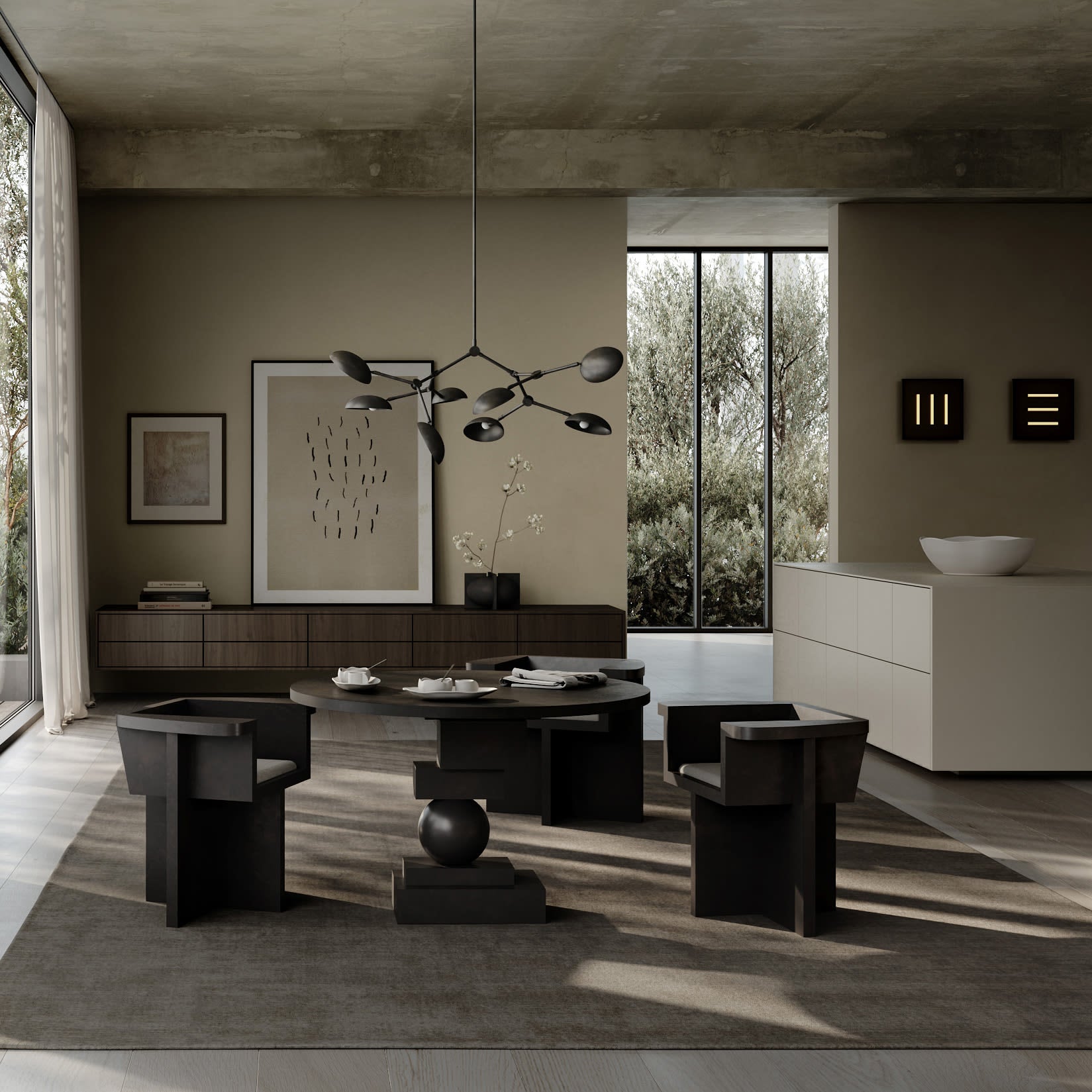 101 Copenhagen - Trois Wall Lamp - Taupe - Wall Lamp
