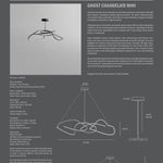 101 Copenhagen - Ghost Chandelier, Mini - Burned Black (5m) - Chandelier