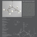 101 Copenhagen - Drop Chandelier Bulp, Grande - Grey (5m) - Chandelier