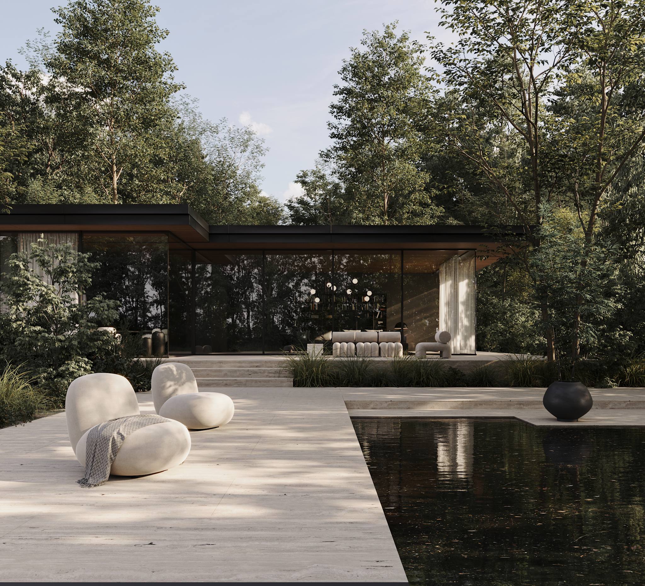 101 Copenhagen - Drop Chandelier Bulp, Grande - Grey (5m) - Chandelier