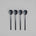 101 Copenhagen - Kogei Long Spoon - Black - Cutlery set