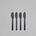 101 Copenhagen - Kogei Butter Knife - Black - Cutlery set