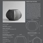 101 Copenhagen - Arket Plant Pot, Big - Dark Grey - Outdoor