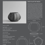 101 Copenhagen - Arket Plant Pot, Medio - Dark Grey - Outdoor