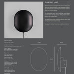 101 Copenhagen - Clam Wall Lamp - Burned Black - Wall Lamp