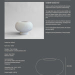 101 Copenhagen - Kabin Vase, Fat - Bone White - Vase