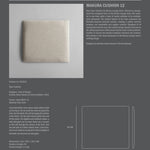 101 Copenhagen - Makura Cushion 12 - Sand (8047-2) - Cushion