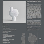 101 Copenhagen - Sphere Vase Bubl Shisen, Big - Bone White - Vase