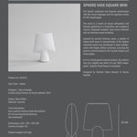 101 Copenhagen - Sphere Vase Square, Mini - Bone White - Vase