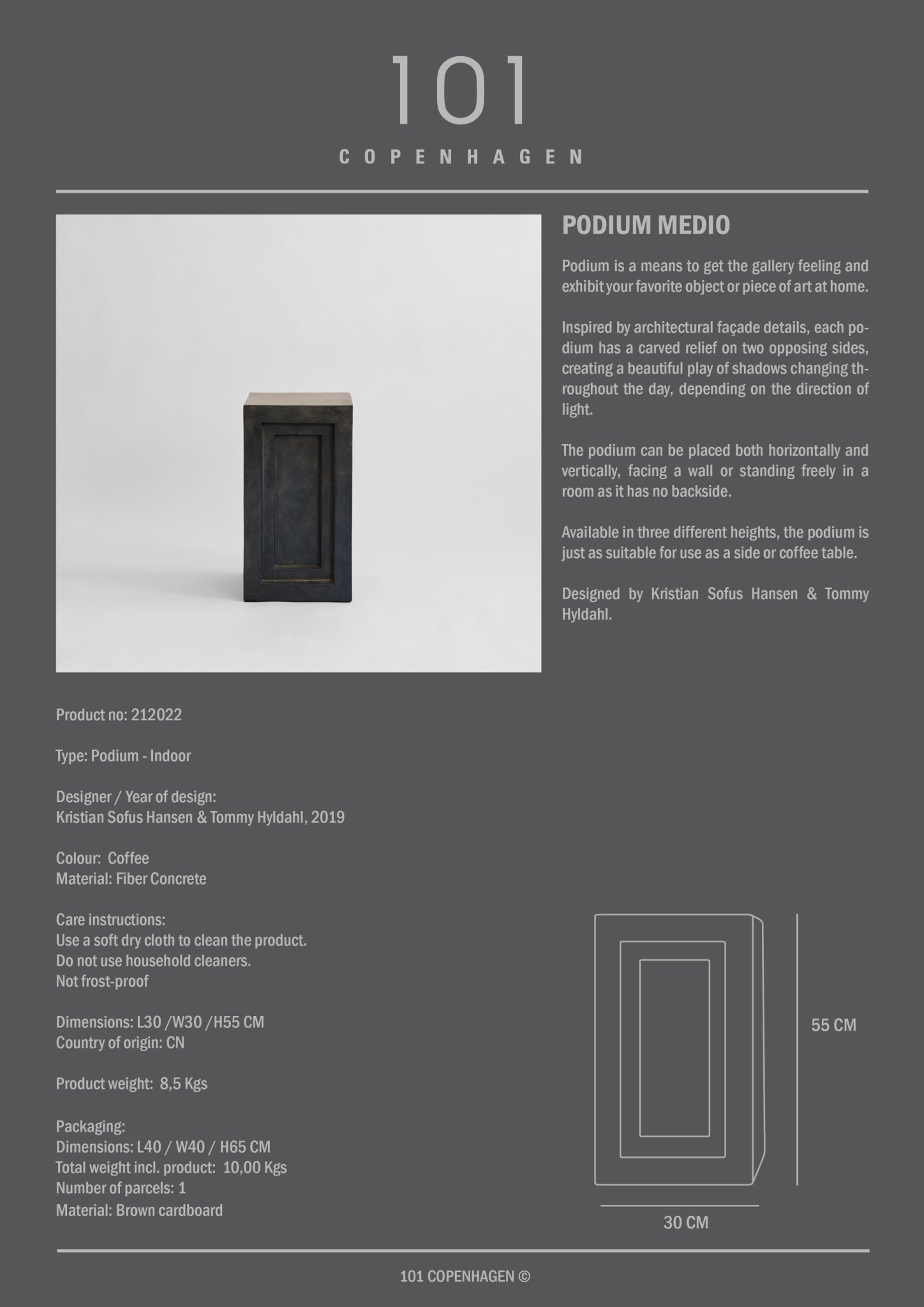 101 Copenhagen - Podium, Medio - Coffee - Podium