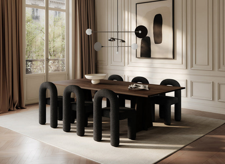 101 Copenhagen Daiku Dining Chairs Sahn Chandelier and Baburu Bowl