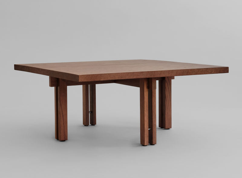 Plinth Coffee table in Classic Brown oak