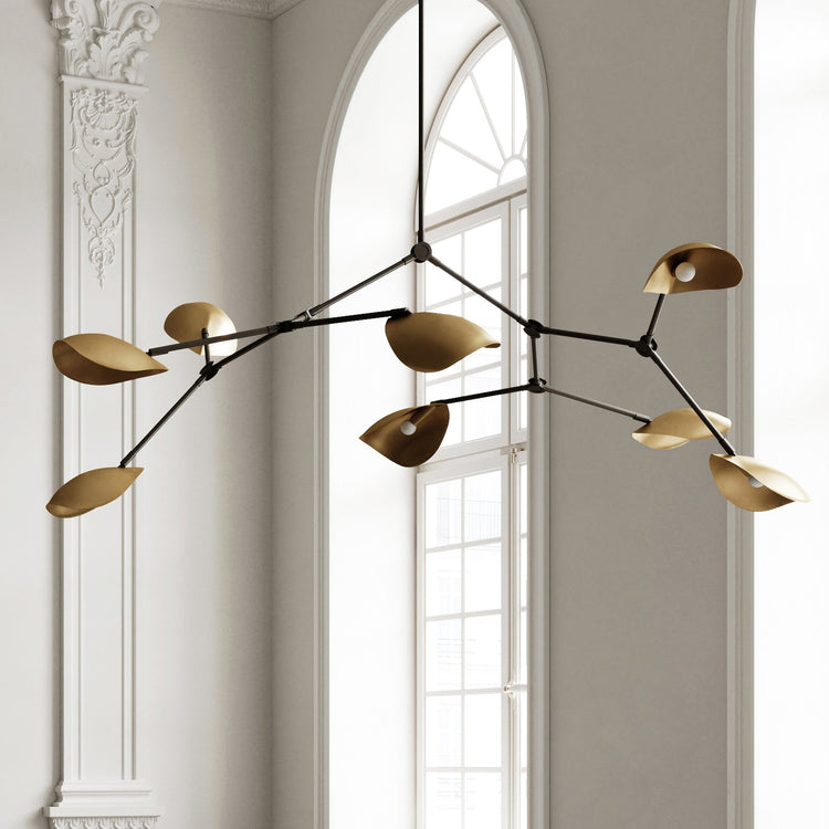 101 Copenhagen Stingray Chandelier in Brass
