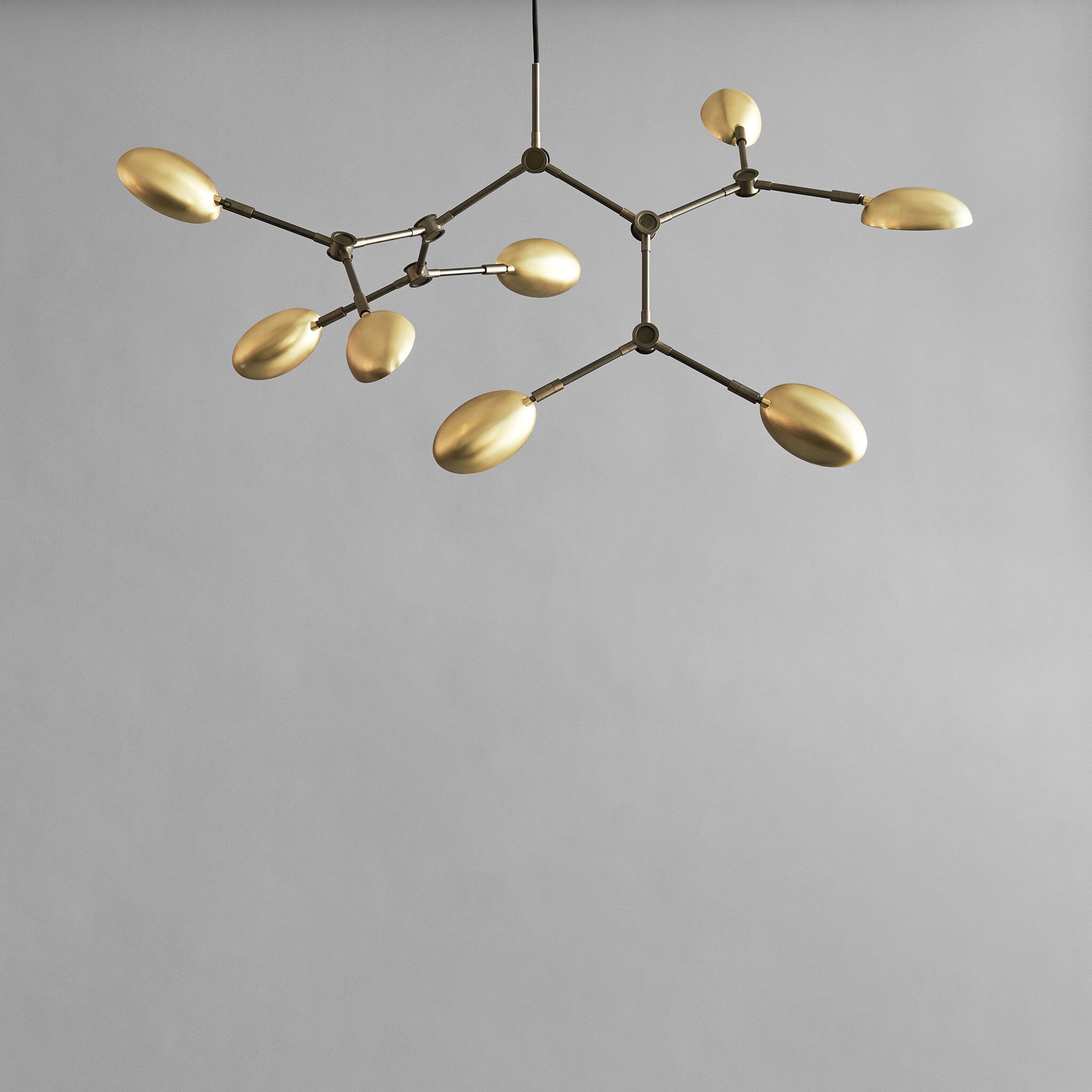101 Copenhagen - Drop Chandelier, Mini - Brass (5m) - Chandelier