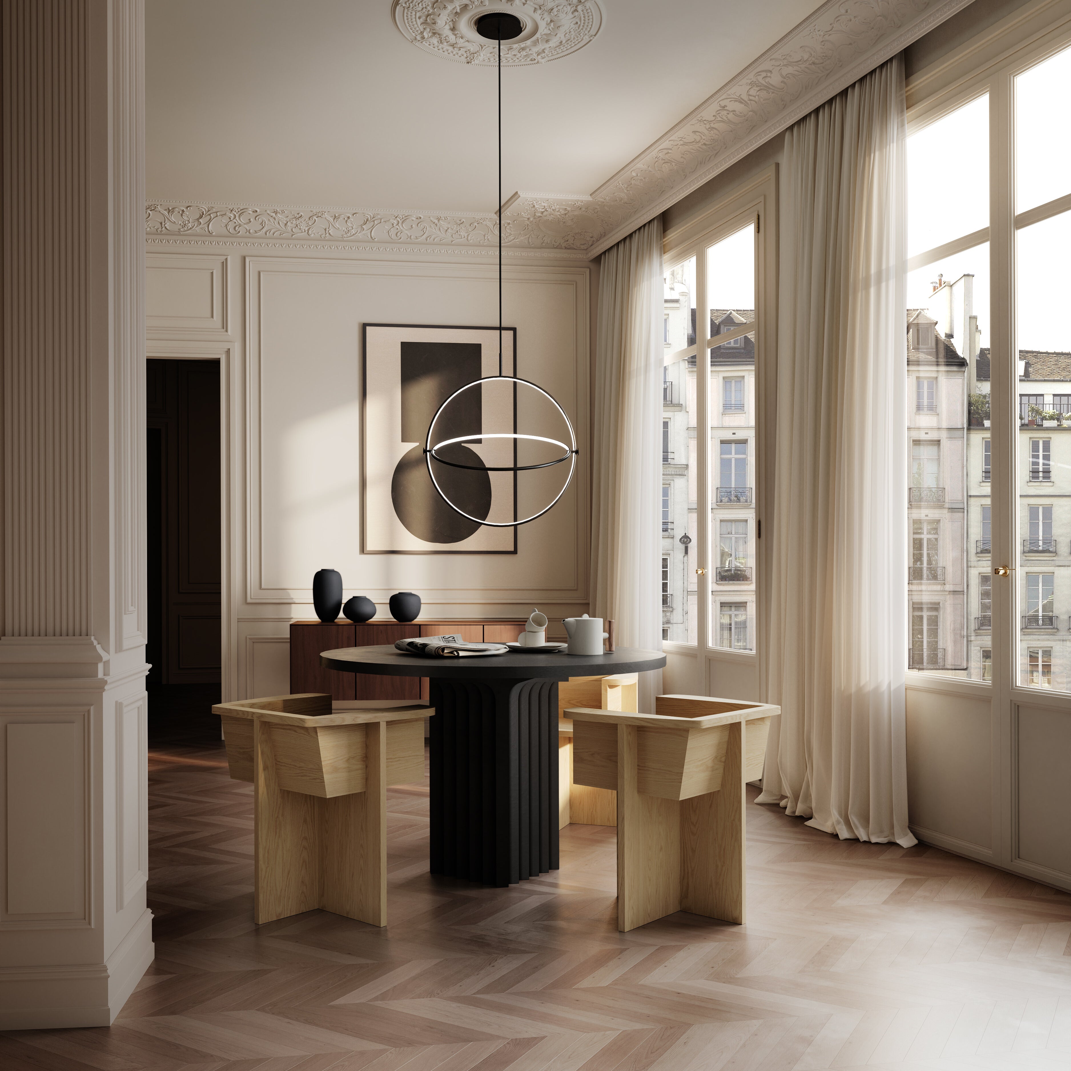 101 Copenhagen - Maru Pendant, Ø60 - Burned Black - Pendant