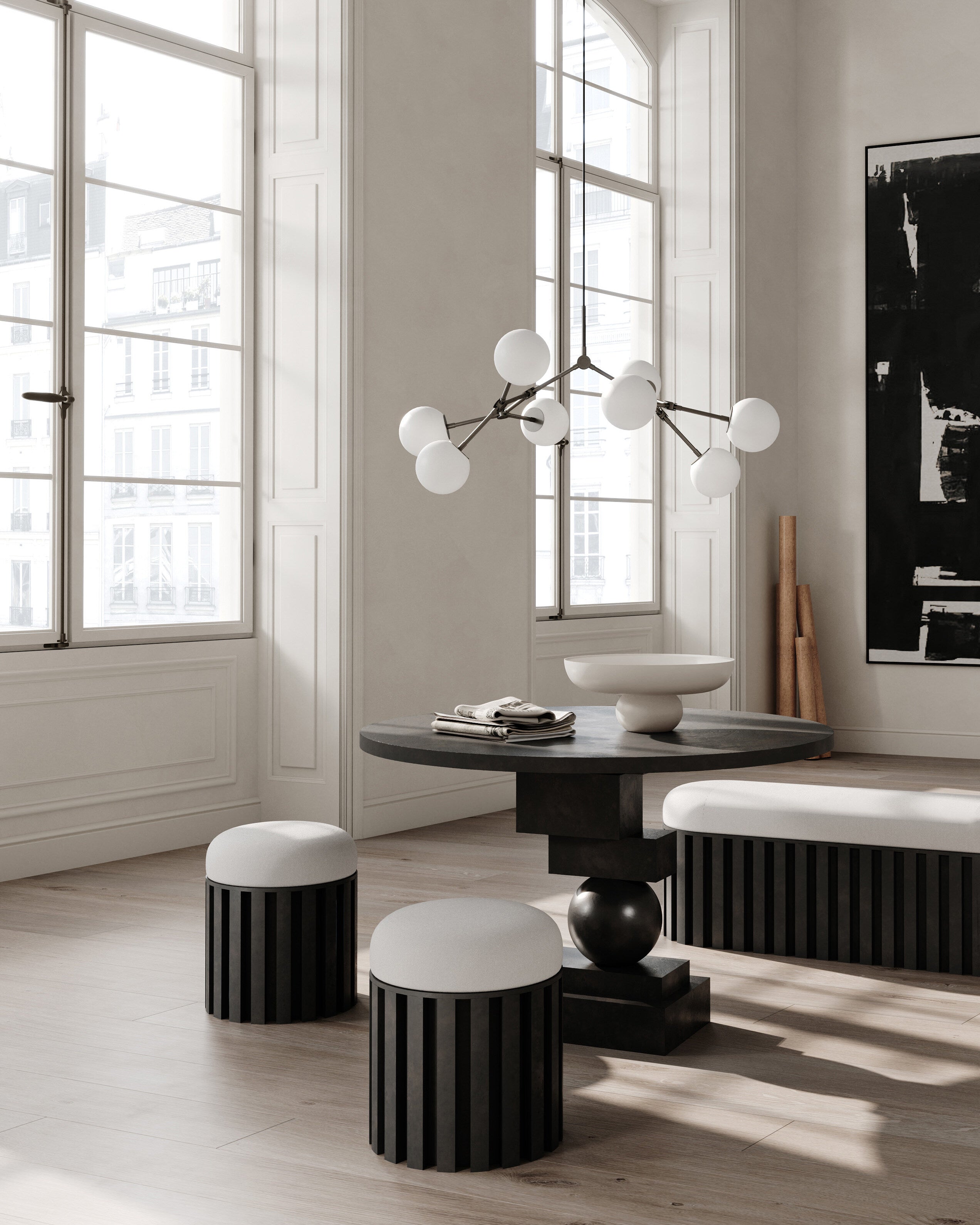 101 Copenhagen - Drop Chandelier Bulp, Mini - Grey (5m) - Chandelier