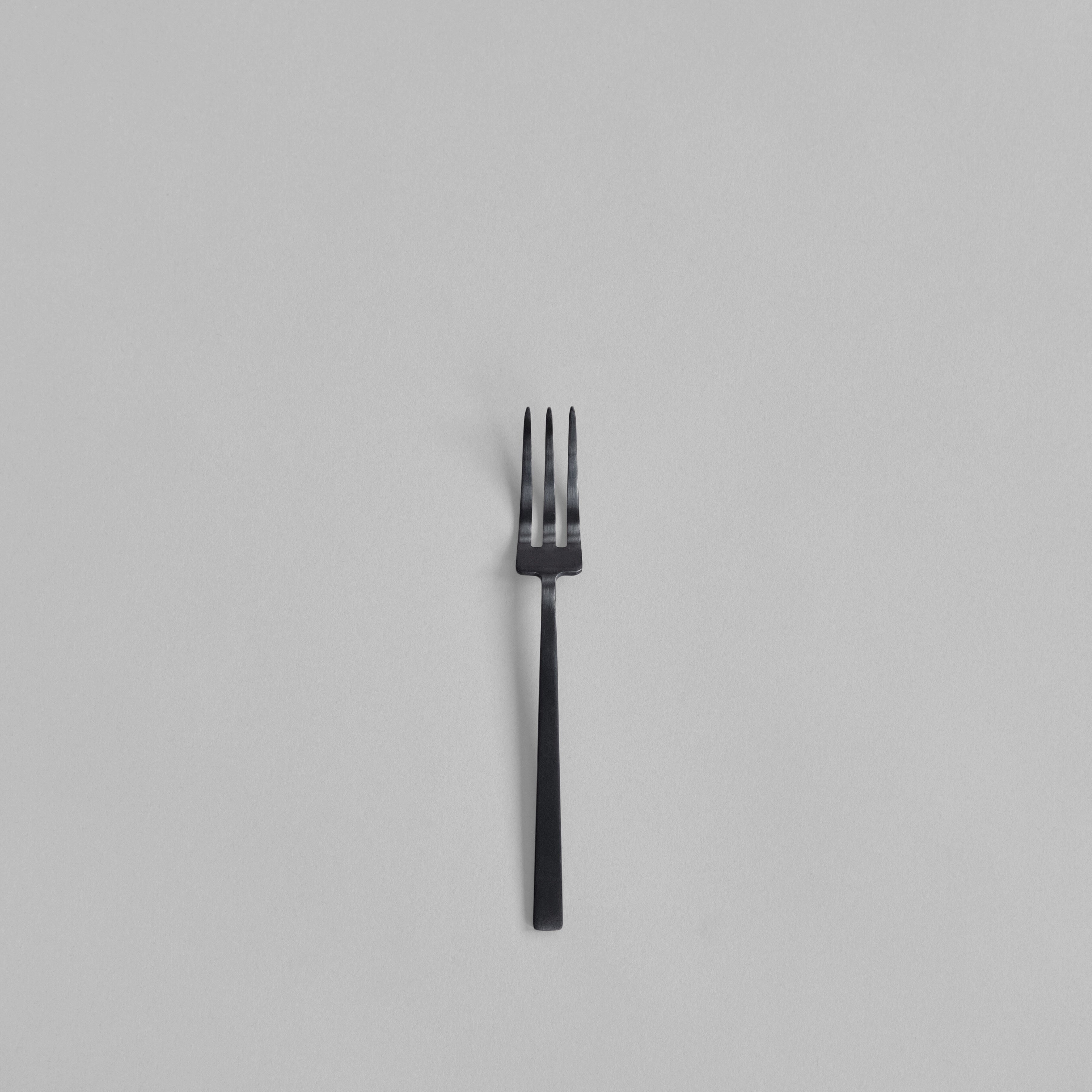 101 Copenhagen - Kogei Dessert Fork - Black - Cutlery