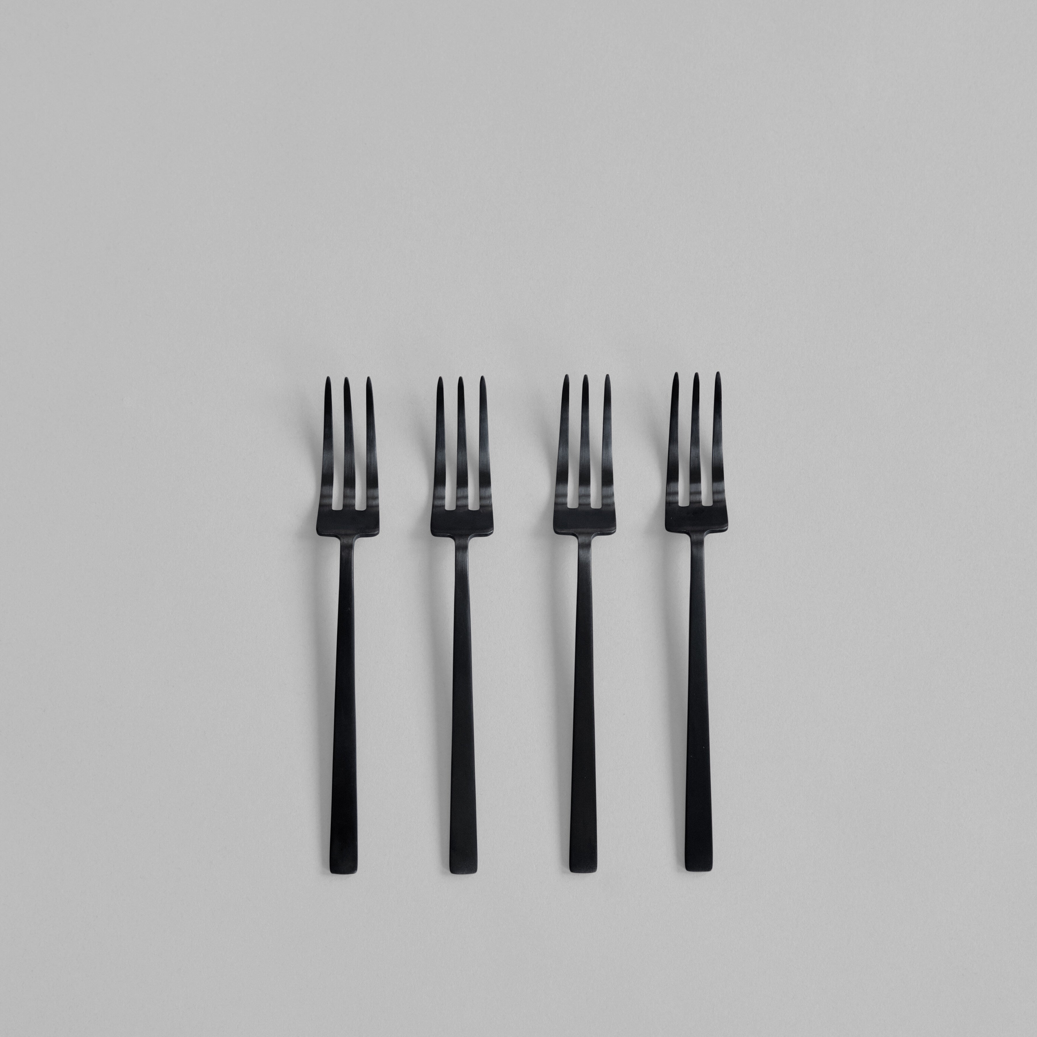 101 Copenhagen - Kogei Dessert Fork - Black - Cutlery