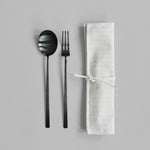101 Copenhagen - Kogei Salad Servers - Black - Cutlery