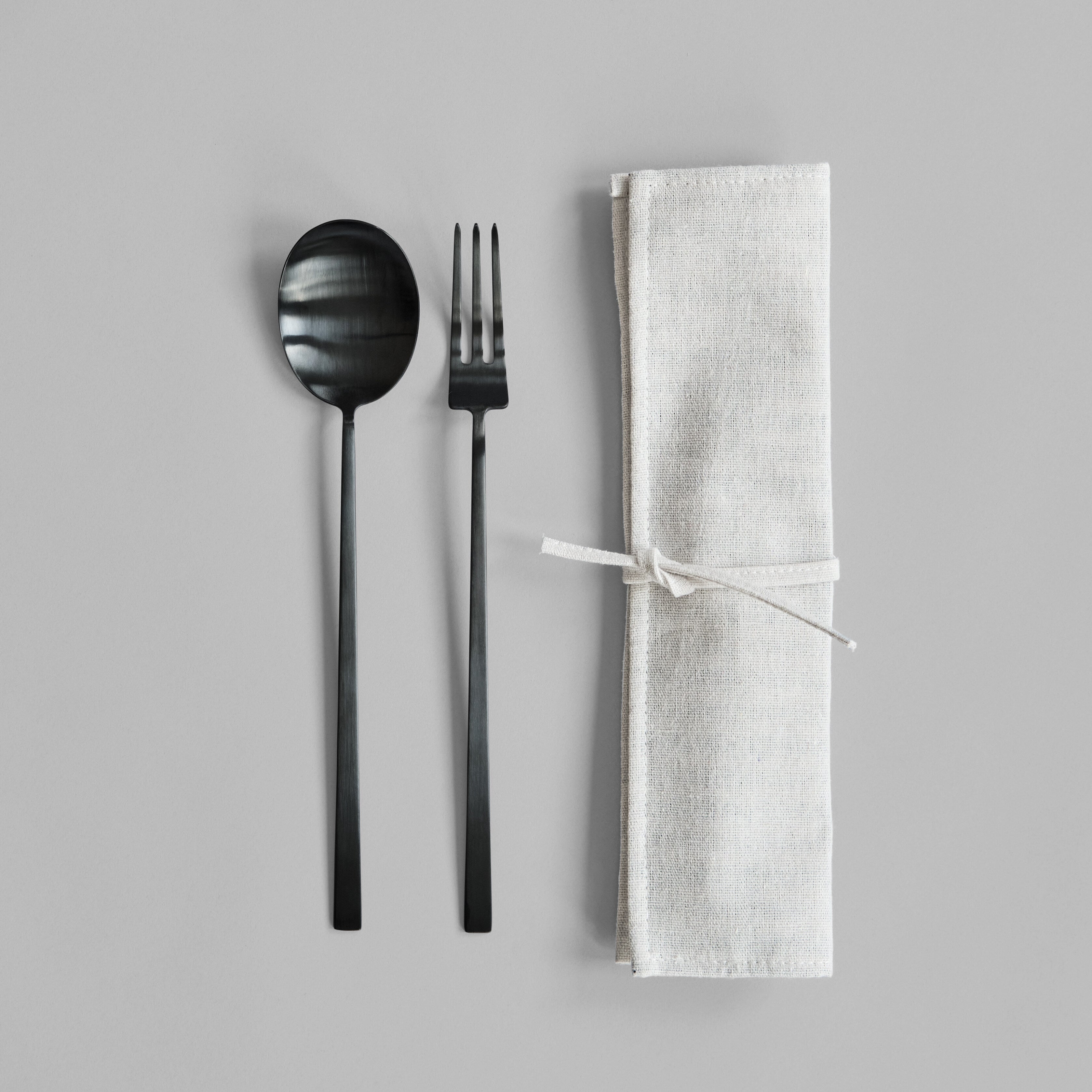 101 Copenhagen - Kogei Salad Servers - Black - Cutlery