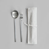 101 Copenhagen - Kogei Salad Servers - Brushed Steel - Cutlery