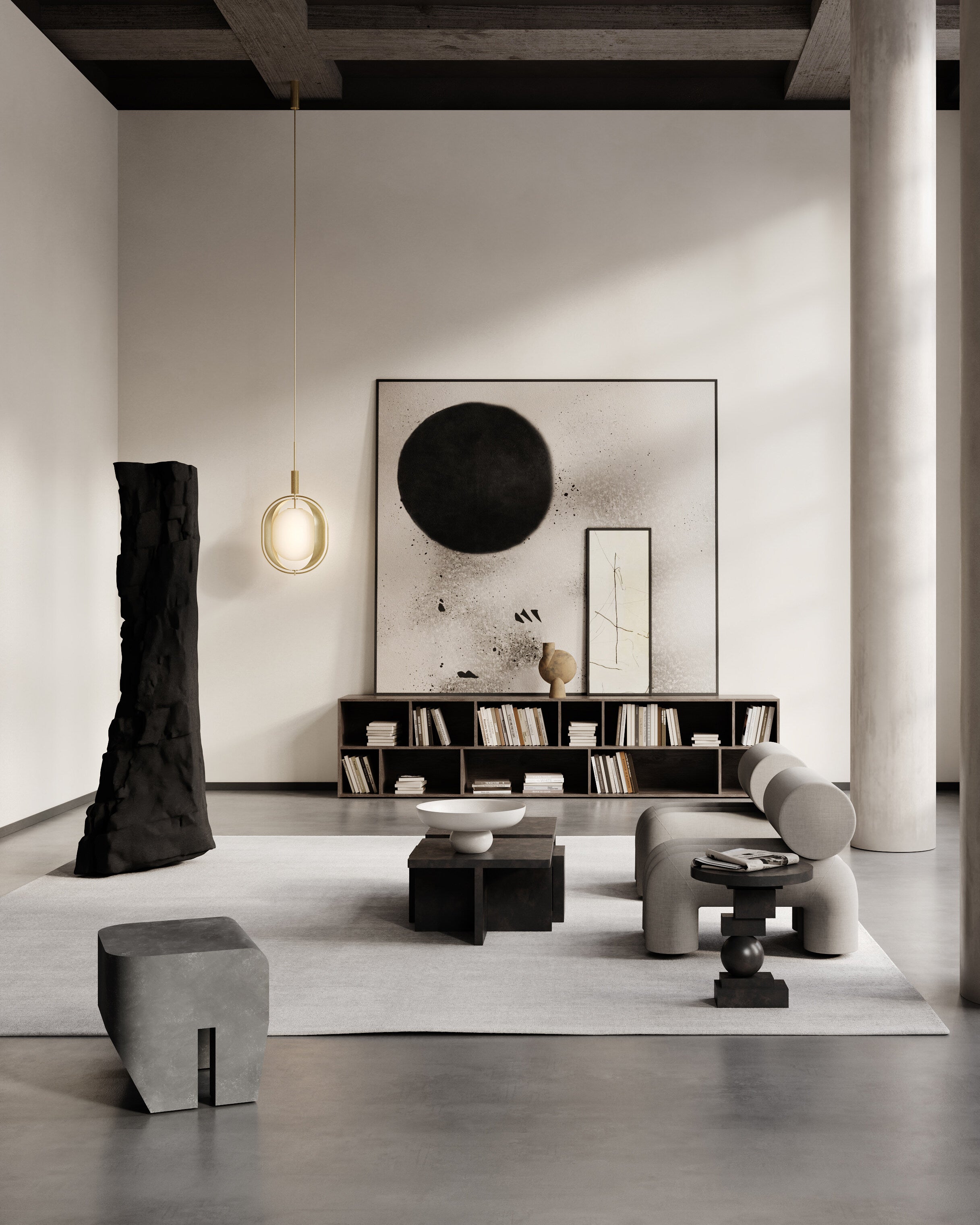 101 Copenhagen - Sculpt Stool - Concrete - Stool