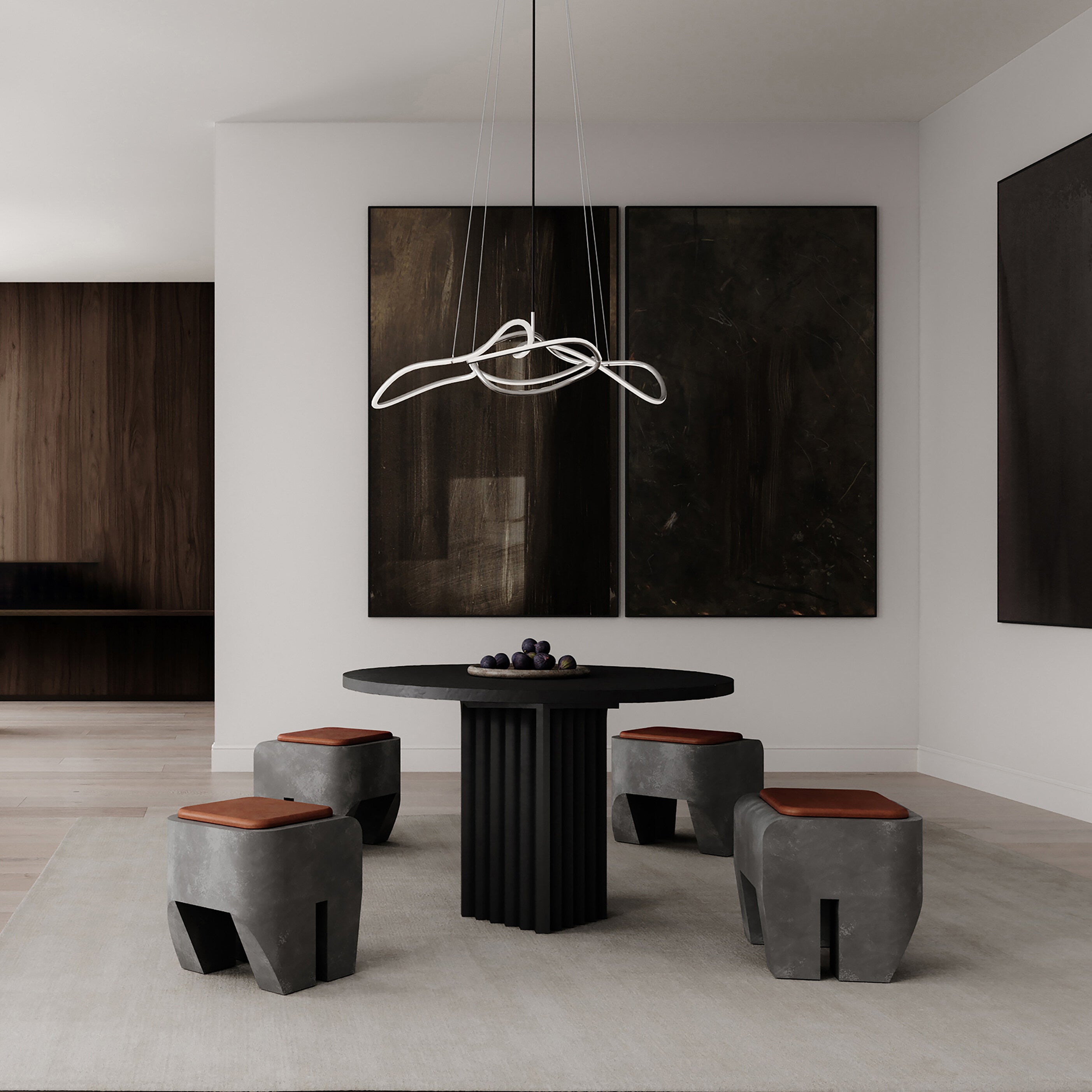 101 Copenhagen - Sculpt Stool Cushion - Leather - Cushion