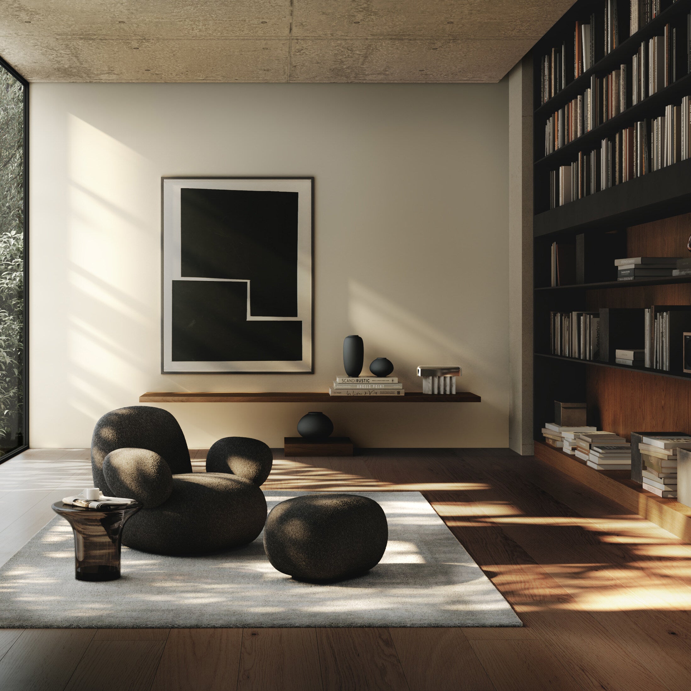 101 Copenhagen - Trumpet Table, Low - Smoked Forest - Coffee Table