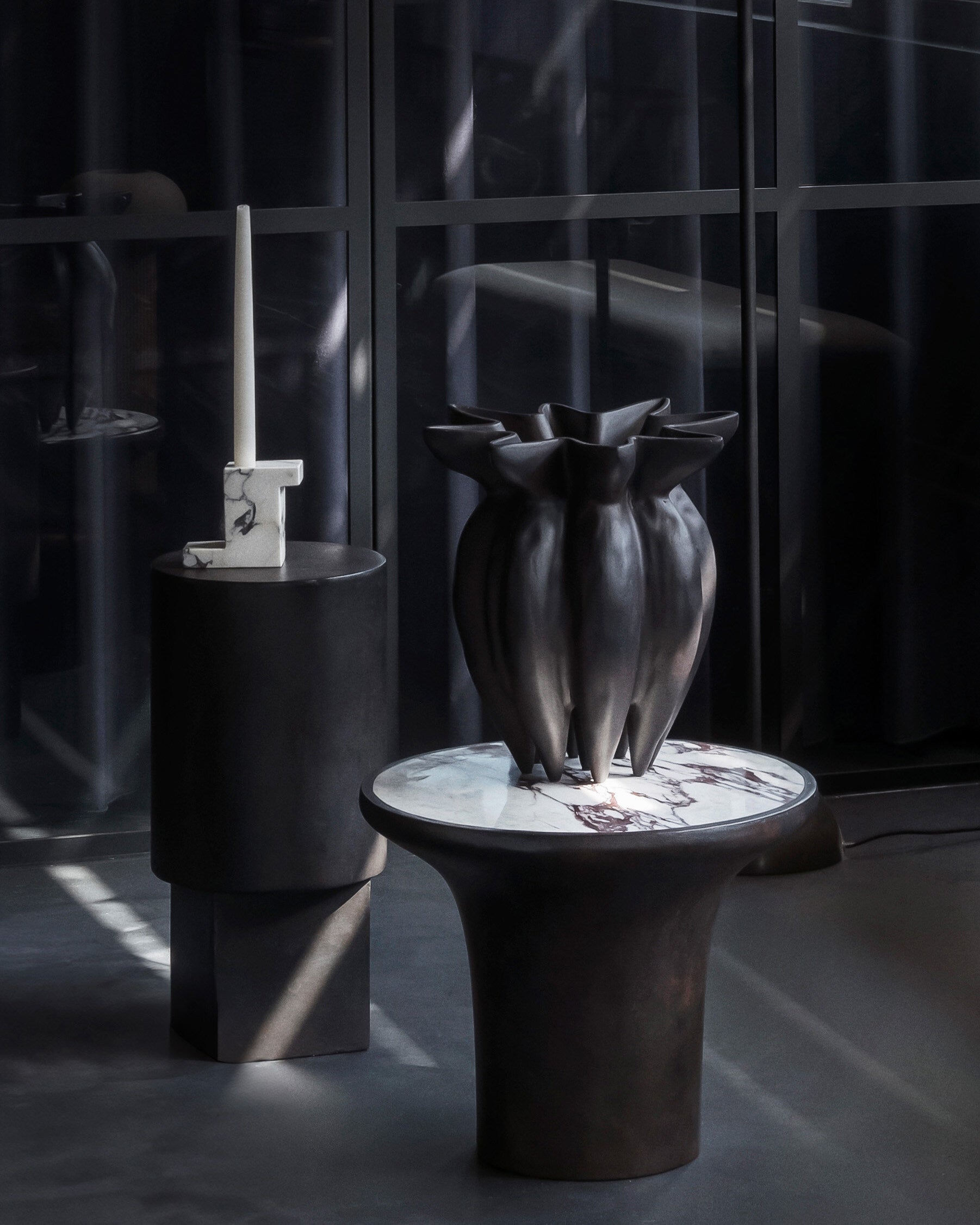 101 Copenhagen - Trumpet Table, Low - Calacatta - Coffee Table