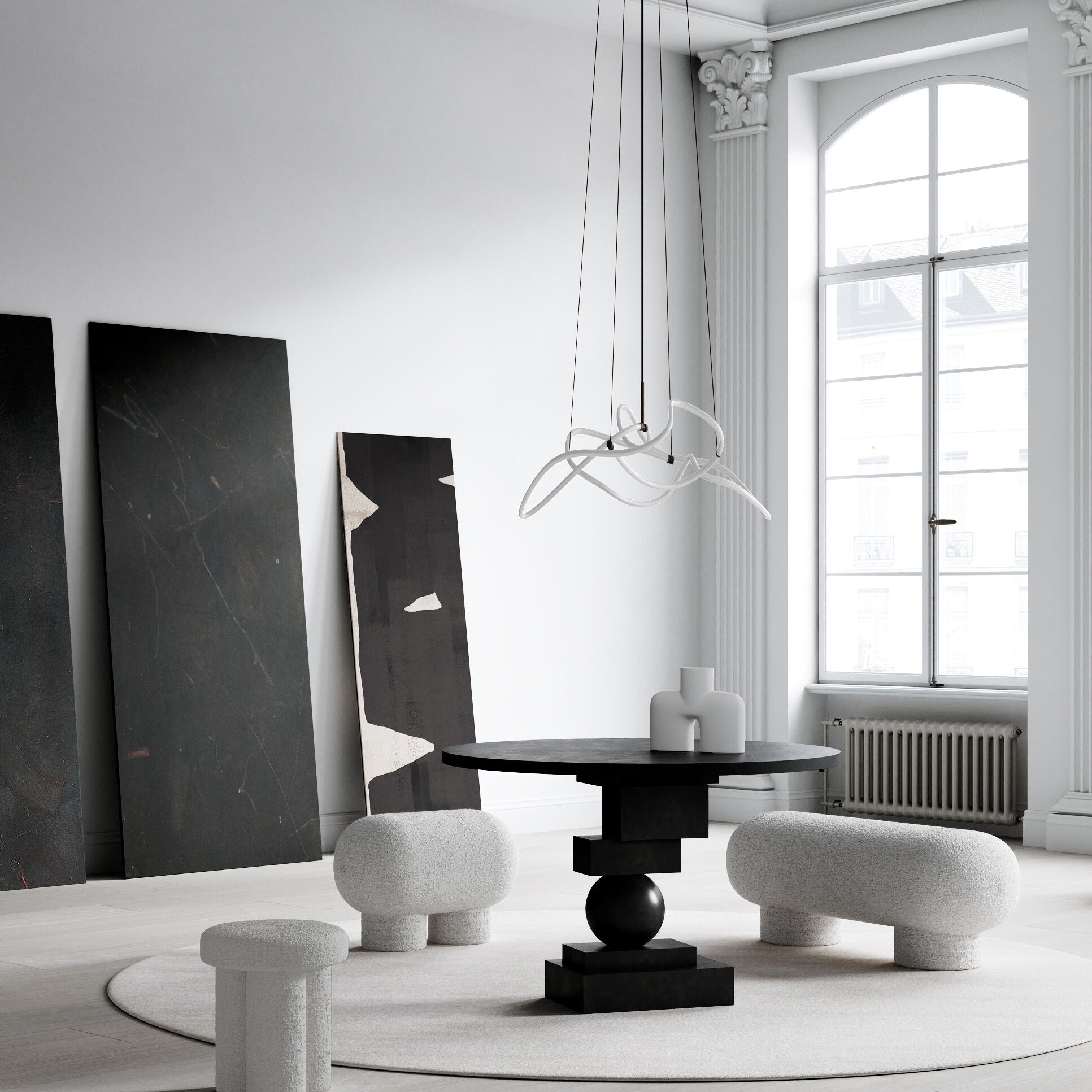 101 Copenhagen - Big Foot Stool - Off White (CPH 900) - Stool