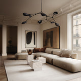 101 Copenhagen - Temple Coffee Table, Low - Chrome / Limestone - Coffee Table