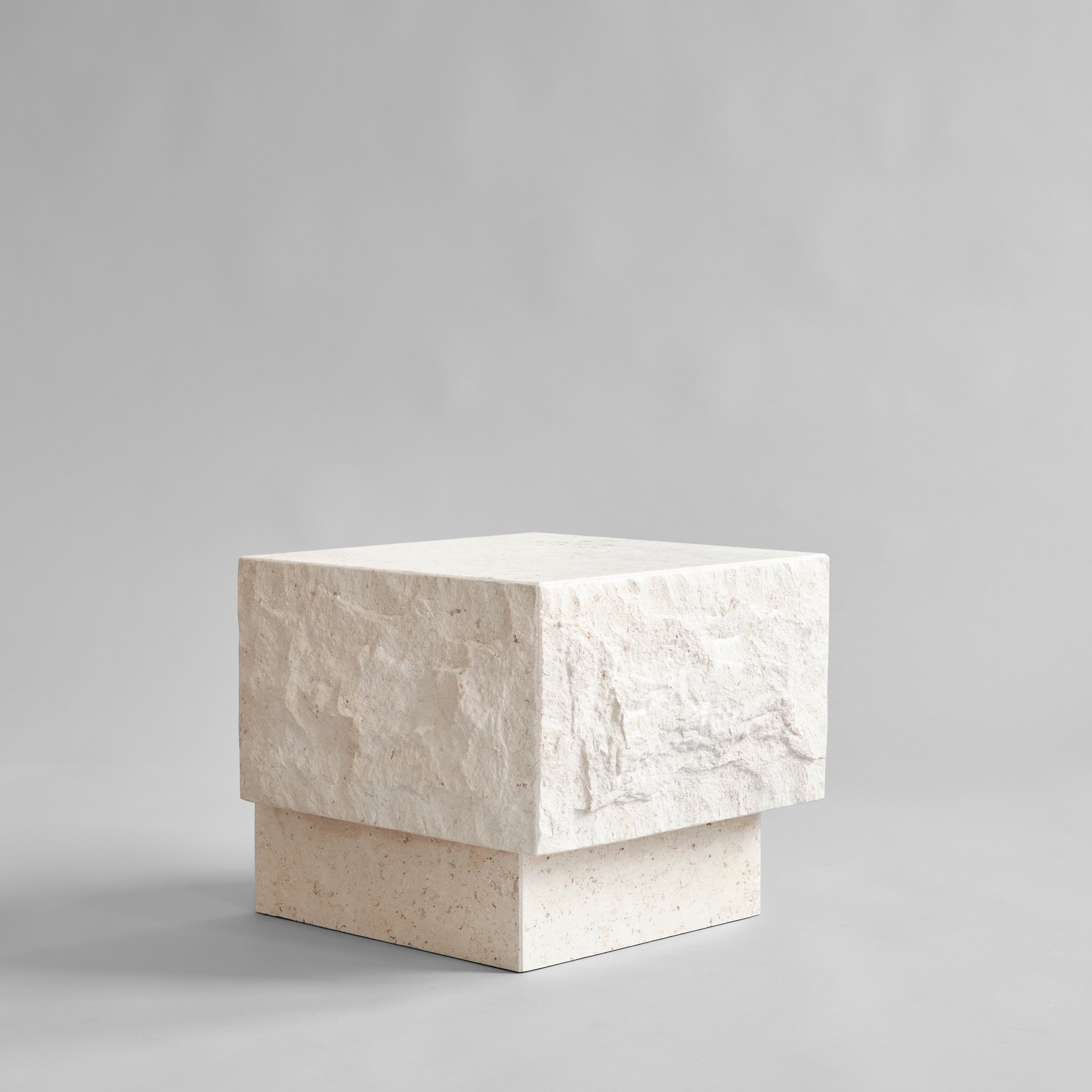 101 Copenhagen - Temple Coffee Table, Low - Limestone - Coffee Table