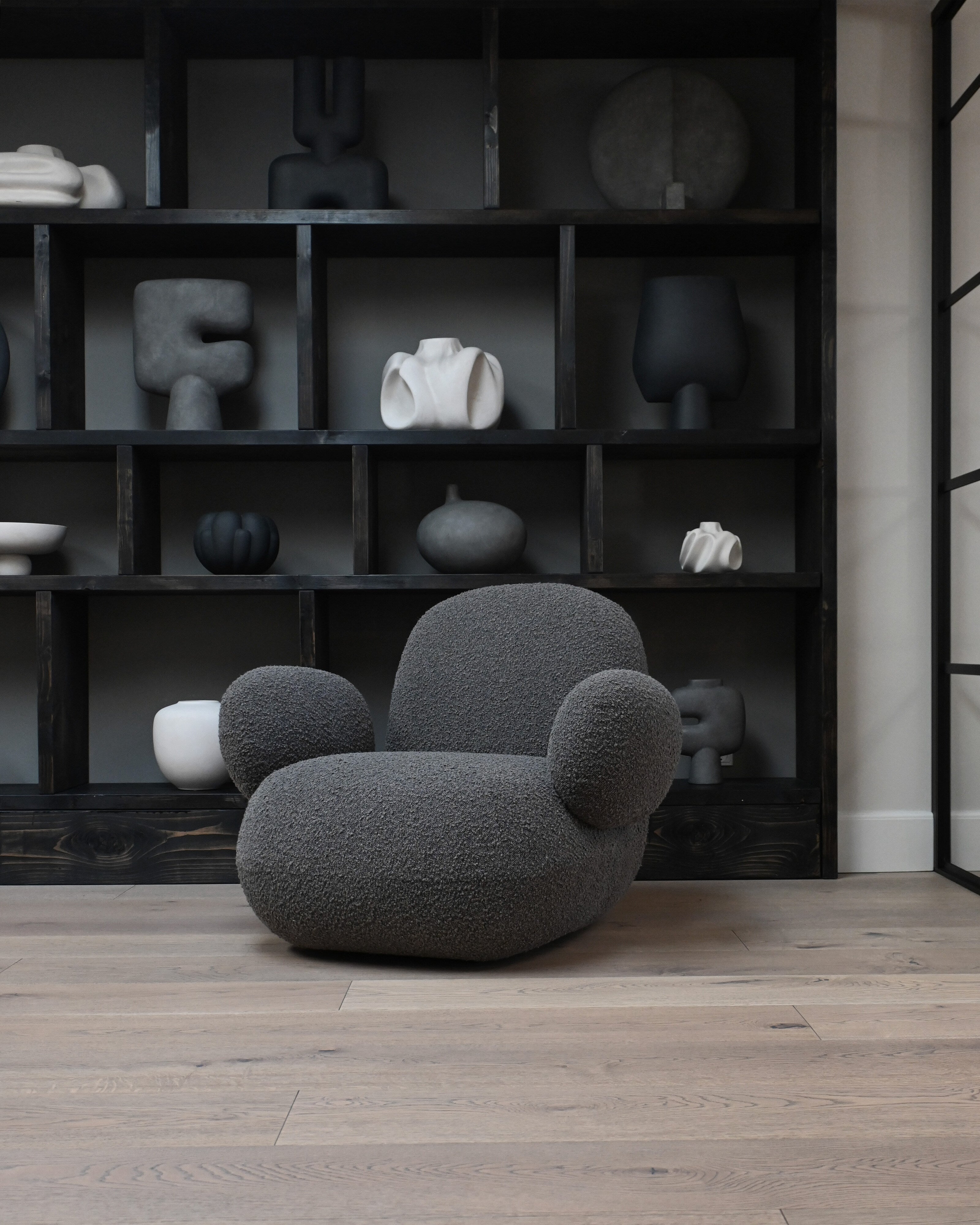 101 Copenhagen - Toe Armchair, Flat - Deep Taupe (A2635) - Armchair