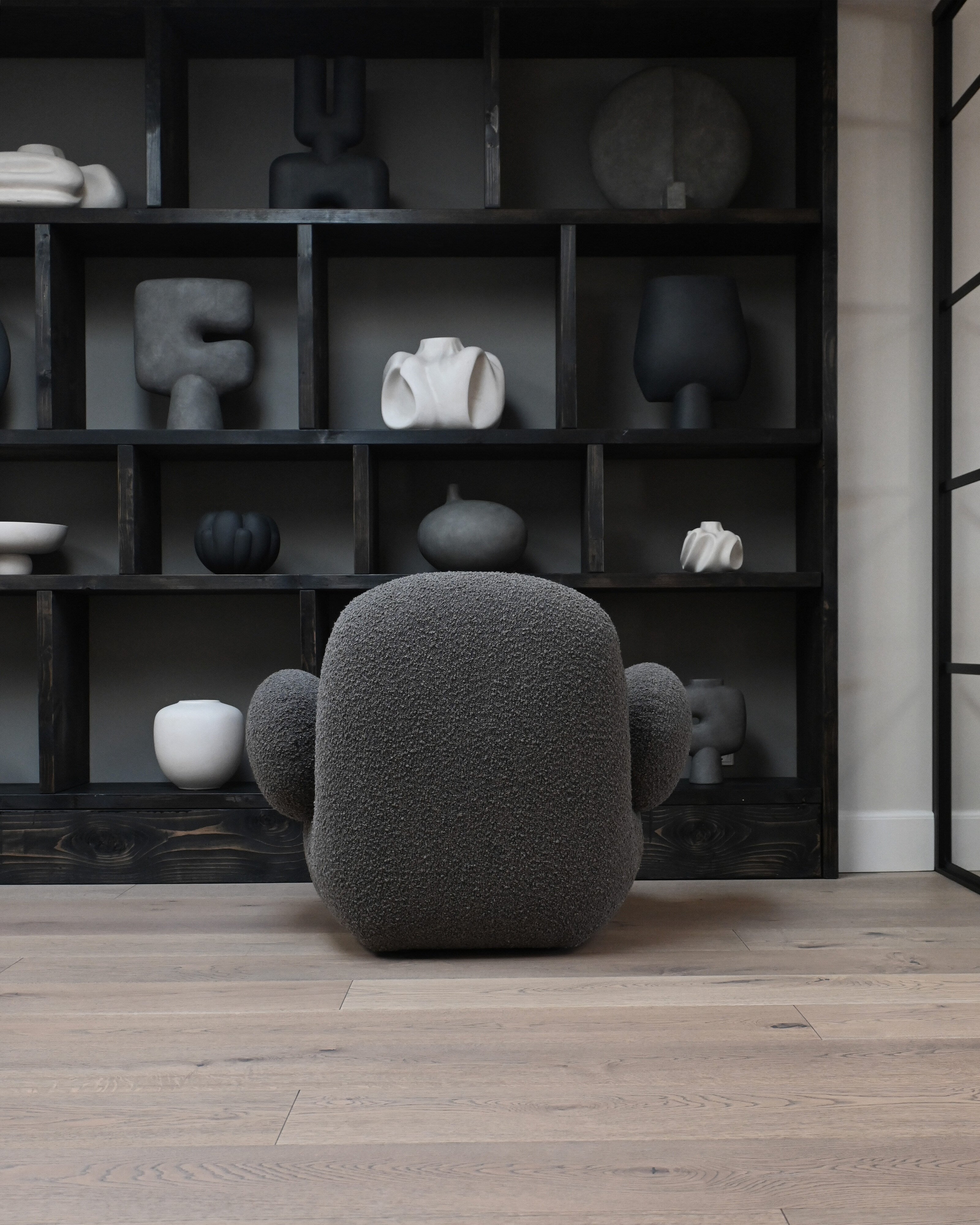 101 Copenhagen - Toe Armchair, Flat - Deep Taupe (A2635) - Armchair