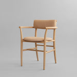 101 Copenhagen - Nama Dining Chair, Armrest - Nubuck - Dining Chair