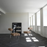 101 Copenhagen - Hiro Dining Chair, Black Frame - Sand (8047-2) - Dining Chair