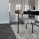 101 Copenhagen - Hiro Dining Chair, Black Frame - Sand (8047-2) - Dining Chair