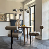 101 Copenhagen - Hiro Dining Chair, Black Frame - Sand (8047-2) - Dining Chair