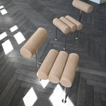 101 Copenhagen - Hiro Dining Chair, Stainless Steel - Nubuck - Dining Chair