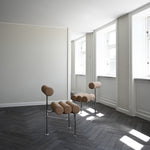 101 Copenhagen - Hiro Dining Chair, Stainless Steel - Nubuck - Dining Chair