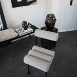 101 Copenhagen - Hiro Dining Chair, Black Frame - Sand (8047-2) - Dining Chair