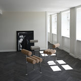 101 Copenhagen - Hiro Dining Chair, Stainless Steel - Nubuck - Dining Chair