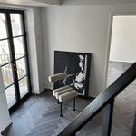 101 Copenhagen - Hiro Dining Chair, Black Frame - Sand (8047-2) - Dining Chair