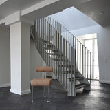 101 Copenhagen - Hiro Dining Chair, Stainless Steel - Nubuck - Dining Chair