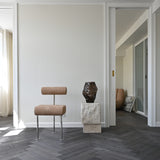 101 Copenhagen - Hiro Dining Chair, Stainless Steel - Nubuck - Dining Chair